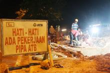 Relokasi Pipa, Pasokan Air ATB di Sejumlah Wilayah Terganggu